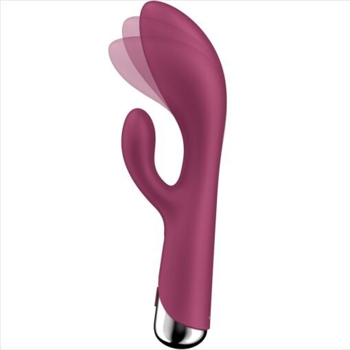 SATISFYER – SPINNING RABBIT 1 ESTIMULACION CLITORIS Y PUNTO G ROJO - intimamenities.com