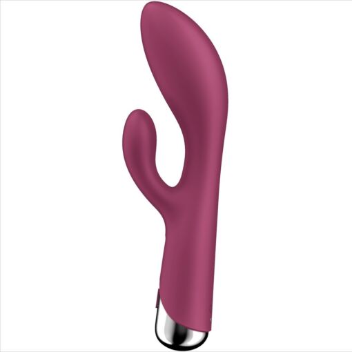 SATISFYER – SPINNING RABBIT 1 ESTIMULACION CLITORIS Y PUNTO G ROJO - intimamenities.com