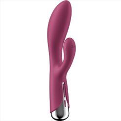 SATISFYER – SPINNING RABBIT 1 ESTIMULACION CLITORIS Y PUNTO G ROJO - intimamenities.com
