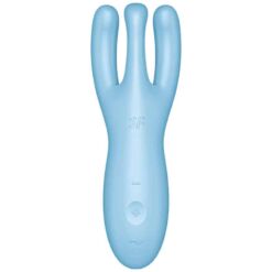 SATISFYER – THREESOME 4 VIBRADOR APP AZUL - intimamenities.com