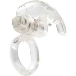 SEVEN CREATIONS – ANILLO VIBRADOR DE SILICONA TRANSPARENTE - intimamenities.com