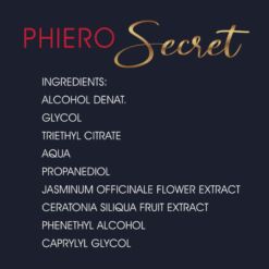 Comprar 500 COSMETICS - PHIERO SECRET CONCENTRADO NATURAL HORMONAS INODORO 15 ML al mejor precio - Envíos Discretos