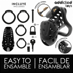 Comprar ADDICTED TOYS LOCKED - CHAINED HOLLOW JAULA PARA PENE 10,5 CM al mejor precio - Envíos Discretos