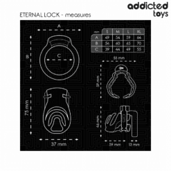 Comprar ADDICTED TOYS LOCKED - ETERNAL LOCK JAULA PARA PENE 9 CM al mejor precio - Envíos Discretos