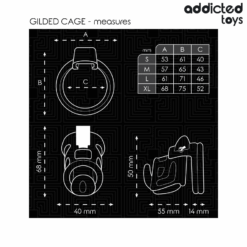 Comprar ADDICTED TOYS LOCKED - GILDEN CAGE JAULA PARA PENE DE SILICONA 8,5 CM al mejor precio - Envíos Discretos