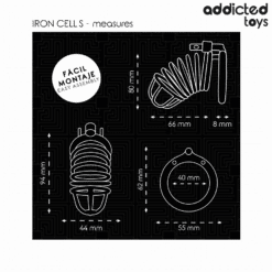 Comprar ADDICTED TOYS LOCKED - IRON CELL JAULA PARA PENE DE METAL 4 CM TALLA S al mejor precio - Envíos Discretos