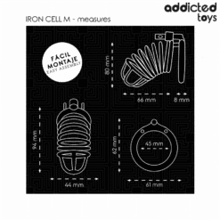 Comprar ADDICTED TOYS LOCKED - IRON CELL JAULA PARA PENE DE METAL TALLA M al mejor precio - Envíos Discretos