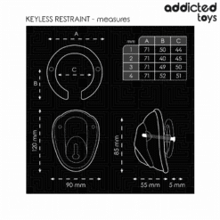 Comprar ADDICTED TOYS LOCKED - KEYLESS RESTRAINT JAULA PARA PENE 11,5 CM al mejor precio - Envíos Discretos