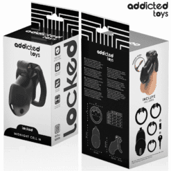 Comprar ADDICTED TOYS LOCKED - MINDNIGHT CELL JAULA PARA PENE 4.2 CM TALLA M al mejor precio - Envíos Discretos