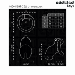 Comprar ADDICTED TOYS LOCKED - MINDNIGHT CELL JAULA PARA PENE TALLA L al mejor precio - Envíos Discretos