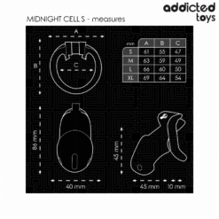 Comprar ADDICTED TOYS LOCKED - MINDNIGHT CELL JAULA PARA PENE TALLA S 4.8 CM al mejor precio - Envíos Discretos