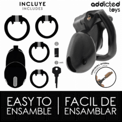 Comprar ADDICTED TOYS LOCKED - MINDNIGHT CELL JAULA PARA PENE TALLA S 4.8 CM al mejor precio - Envíos Discretos