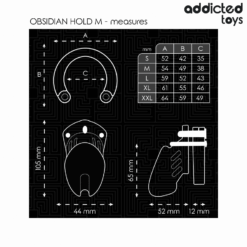 Comprar ADDICTED TOYS LOCKED - OBSIDIAN HOLD JAULA PARA PENE TALLA M al mejor precio - Envíos Discretos