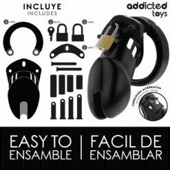 Comprar ADDICTED TOYS LOCKED - OBSIDIAN HOLD JAULA PARA PENE TALLA M al mejor precio - Envíos Discretos