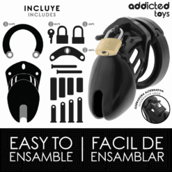 Comprar ADDICTED TOYS LOCKED - OBSIDIAN HOLD JAULA PARA PENE TALLA S al mejor precio - Envíos Discretos