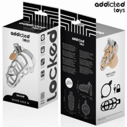 Comprar ADDICTED TOYS LOCKED - SILVER LOCK JAULA PARA PENE DE METAL TALLA M al mejor precio - Envíos Discretos