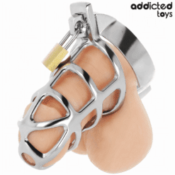 Comprar ADDICTED TOYS LOCKED - SILVER LOCK JAULA PARA PENE DE METAL TALLA S al mejor precio - Envíos Discretos