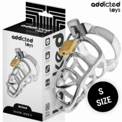Comprar ADDICTED TOYS LOCKED - SILVER LOCK JAULA PARA PENE DE METAL TALLA S al mejor precio - Envíos Discretos