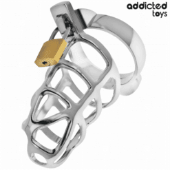 Comprar ADDICTED TOYS LOCKED - SILVER LOCK JAULA PARA PENE DE METAL TALLA S al mejor precio - Envíos Discretos