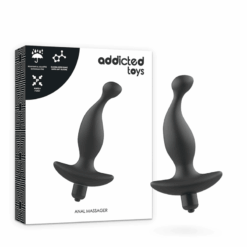 Comprar ADDICTED TOYS - MASAJEADOR ANAL CON VIBRACIÓN NEGRO MODELO 1 al mejor precio - Envíos Discretos