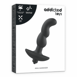 Comprar ADDICTED TOYS - MASAJEADOR ANAL CON VIBRACIÓN NEGRO MODELO 2 al mejor precio - Envíos Discretos