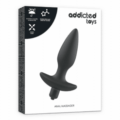 Comprar ADDICTED TOYS - MASAJEADOR PLUG ANAL CON VIBRACIÓN NEGRO al mejor precio - Envíos Discretos