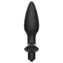 Comprar ADDICTED TOYS - MASAJEADOR PLUG ANAL CON VIBRACIÓN NEGRO al mejor precio - Envíos Discretos