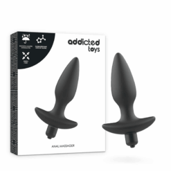 Comprar ADDICTED TOYS - MASAJEADOR PLUG ANAL CON VIBRACIÓN NEGRO al mejor precio - Envíos Discretos