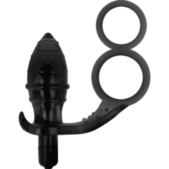 Comprar ADDICTED TOYS - PLUG ANAL CON ANILLA DOBLE NEGRO al mejor precio - Envíos Discretos