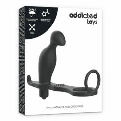 Comprar ADDICTED TOYS - PLUG ANAL CON ANILLO SILICONA NEGRO 12 CM al mejor precio - Envíos Discretos