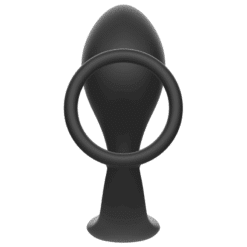 Comprar ADDICTED TOYS - PLUG ANAL CON ANILLO SILICONA NEGRO al mejor precio - Envíos Discretos