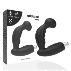 Comprar ADDICTED TOYS - VIBRADOR PROSTÁTICO RECARGABLE MODEL 3 - NEGRO al mejor precio - Envíos Discretos
