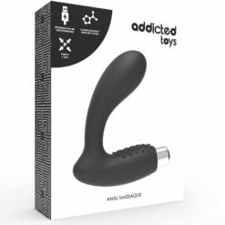 Comprar ADDICTED TOYS - VIBRADOR PROSTÁTICO RECARGABLE MODEL 5 - NEGRO al mejor precio - Envíos Discretos