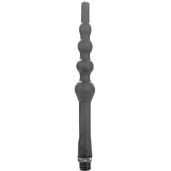 Comprar ALL BLACK - BEADED DUCHA ANAL SILICONA 27 CM al mejor precio - Envíos Discretos