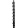 Comprar ALL BLACK - MEGA RIPPLE DUCHA ANAL SILICONA 28.5 CM al mejor precio - Envíos Discretos