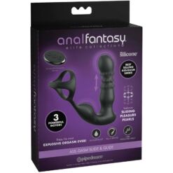 Comprar ANAL FANTASY ELITE COLLECTION - ANILLO Y MASAJEADOR ANAL VIBRADOR CON CONTROL REMOTO al mejor precio - Envíos Discretos