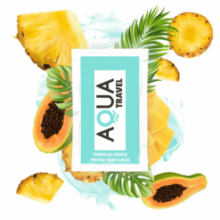 Comprar AQUA TRAVEL - LUBRICANTE BASE AGUA SABOR FRUTAS TROPICALES 6 ML al mejor precio - Envíos Discretos