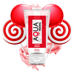 Comprar AQUA TRAVEL - LUBRICANTE BASE AGUA SABOR PIRULETA - 50 ML al mejor precio - Envíos Discretos
