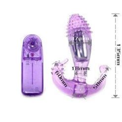 Comprar BAILE - ESTIMULADOR LILA VAGINAL Y ANAL CON VIBRACIÓN al mejor precio - Envíos Discretos