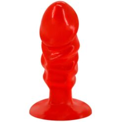 Comprar BAILE - PLUG ANAL UNISEX CON VENTOSA ROJO al mejor precio - Envíos Discretos