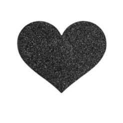 Comprar BIJOUX - INDISCRETS PEZONERAS FLASH CORAZÓN NEGRO al mejor precio - Envíos Discretos