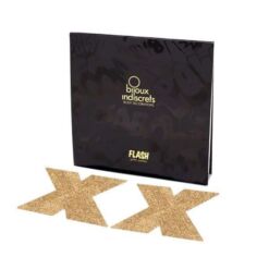 Comprar BIJOUX - INDISCRETS PEZONERAS FLASH CRUZ DORADO al mejor precio - Envíos Discretos