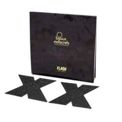 Comprar BIJOUX - INDISCRETS PEZONERAS FLASH CRUZ NEGRO al mejor precio - Envíos Discretos