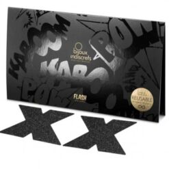 Comprar BIJOUX - INDISCRETS PEZONERAS FLASH CRUZ NEGRO al mejor precio - Envíos Discretos