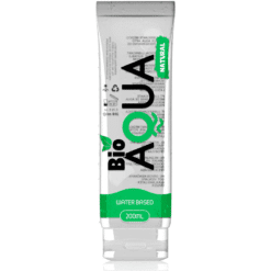 Comprar BIOAQUA LUBRICANTE INGREDIENTES NATURALES BASE AGUA 200 ML al mejor precio - Envíos Discretos