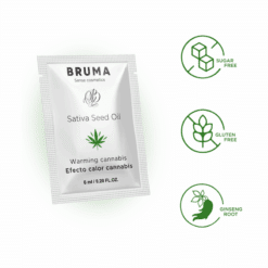 Comprar BRUMA - 6 ML GEL DESLIZANTE CON ACEITE DE SEMILLA EFECTO CALOR SABOR CANNABIS al mejor precio - Envíos Discretos