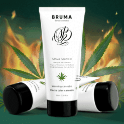 Comprar BRUMA - GEL DESLIZANTE CON ACEITE DE SEMILLA EFECTO CALOR SABOR CANNABIS 100 ML al mejor precio - Envíos Discretos