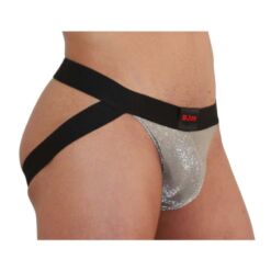 Comprar BURN - 001 JOCK BRILLANTE BEIGE / NEGRO S al mejor precio - Envíos Discretos