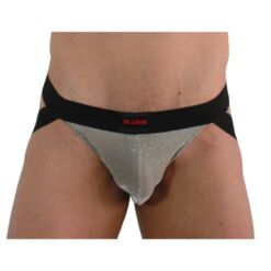 Comprar BURN - 001 JOCK BRILLANTE BEIGE / NEGRO XL al mejor precio - Envíos Discretos