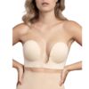 Comprar BYE-BRA - SUJETADOR SIN ASAS EN U BEIGE COPA A al mejor precio - Envíos Discretos